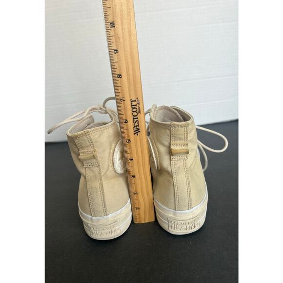 Converse Beige White Chuck Taylor All Star Lift HighTop Platform Sneaker Shoes 9 - Picture 8 of 12